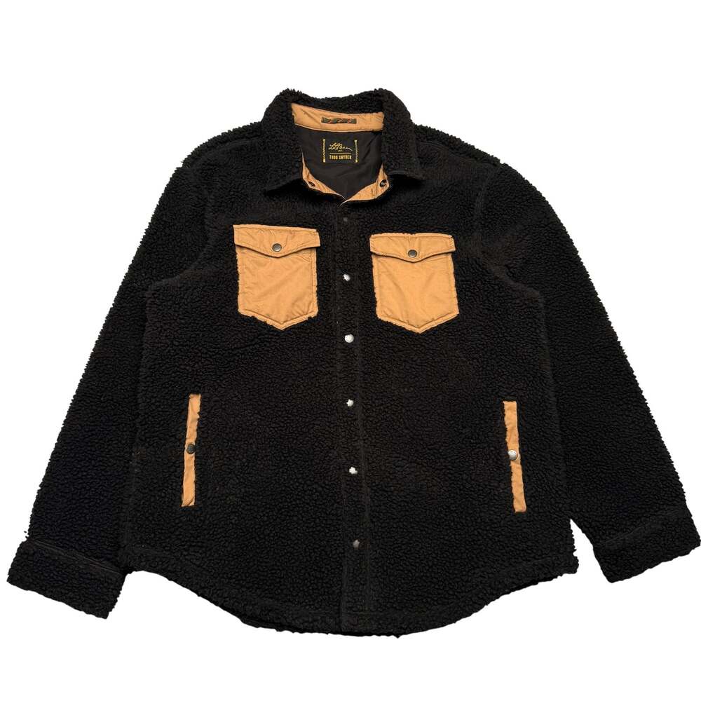 LL Bean Todd Snyder Hi Pile Sherpa Snap Front Shirt Jacket Men's 2XL Gorpcore